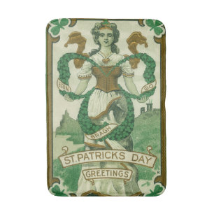 Retro - Erin Go Braugh. St. Patrick's Dag Groeten Badmat