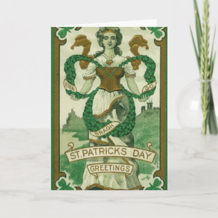 Retro - Erin Go Braugh. St. Patrick's Dag Groeten Kaart