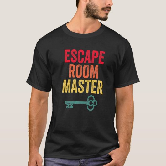 Retro Escape Room Master Escape Room Squad T-shirt (Voorkant)
