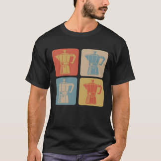 Retro espressoapparaat cadeau t-shirt