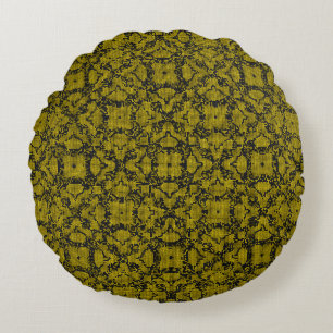 Retro esthetische achtergrond design 80, 90 rond kussen