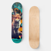Retro esthetische gepersonaliseerde FOX Skateboard (Voorkant)