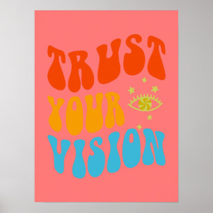 Retro esthetische wandkunst voor meisjes, Tweens,  Poster