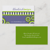 Rétro et moderne carte de visite (Devant / Derrière)