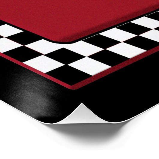 Retro - ETEN HIER Perfect Poster (Hoek)