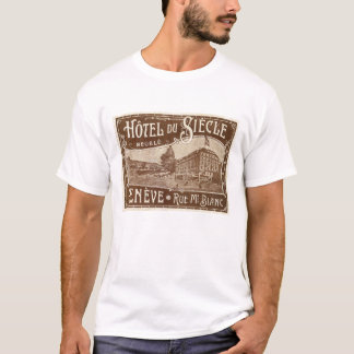 Rétro étiquette Hotel Du Siecle T-shirt