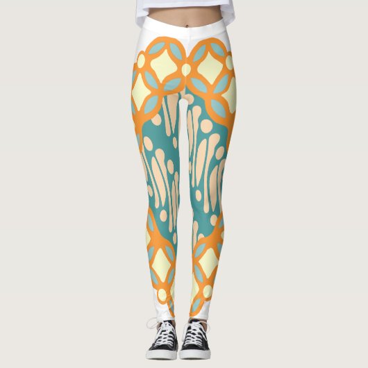 Retro Etnische Klassieke Java  Leggings (Voorkant)
