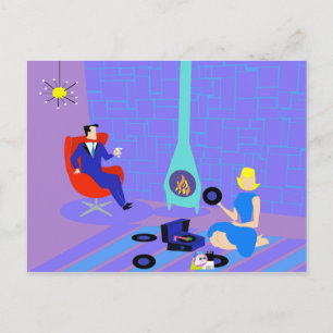Retro Evening op Home Briefkaart