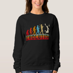 Retro Evolutie Basketball spelers Basketball Fans Trui