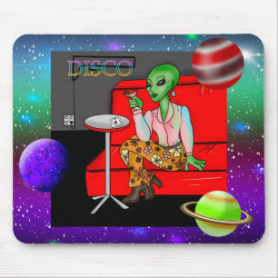 Retro Extraterrestrial uit de jaren zeventig in Di Muismat
