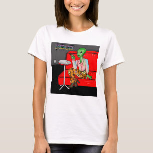 Retro Extraterrestrial uit de jaren zeventig in Di T-shirt