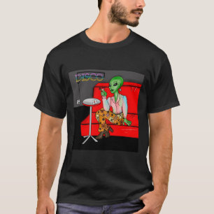 Retro Extraterrestrial uit de jaren zeventig in Di T-shirt
