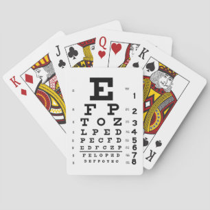 Retro Eye Grafiek Oftalmologie Optometrie Pop Art Pokerkaarten
