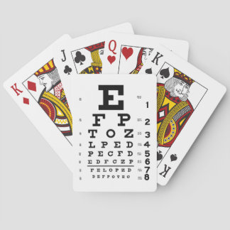 Retro Eye Grafiek Oftalmologie Optometrie Pop Art Pokerkaarten