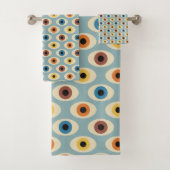 Retro Eye Patroon Bad Handdoek (Insitu)