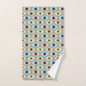 Retro Eye Patroon Bad Handdoek (Handdoek)