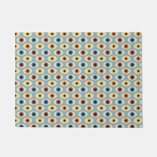 Retro Eye Patroon Deurmat (Voorkant)