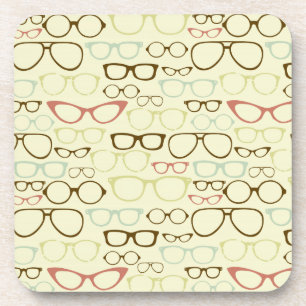 Retro Eyeglass Hipster Onderzetter