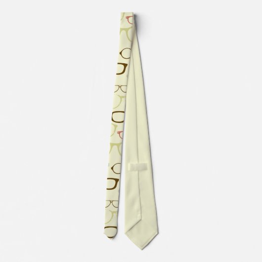 Retro Eyeglass Hipster Stropdas (Achterkant)