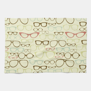 Retro Eyeglass Hipster Theedoek