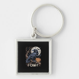 Retro F-Caw-F Vogel Kraai Grappige Kraai Vogel Kri Sleutelhanger
