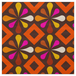 Retro Fabric-patroon Stof