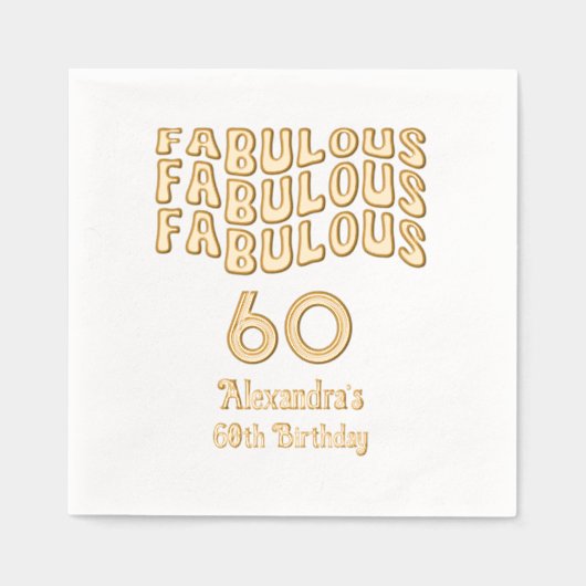 Retro Fabulous 60e ou n'importe quel âge fête d'an (Recto)