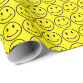 Retro Face Gift Wrap Cadeaupapier (Rol Hoek)
