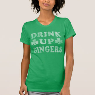 Retro Fade-Drink omhoog Gingers Funny T-shirt