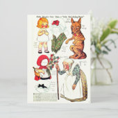 Retro Fairy Tale Halloween 🎃 Papier Poupées Merci (Debout devant)