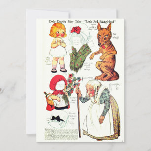 Retro Fairy Tale Halloween 🎃 papierdollars bedank Bedankkaart