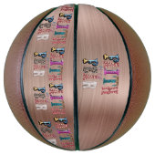 Retro Faith over angst Basketbal (Verticaal)