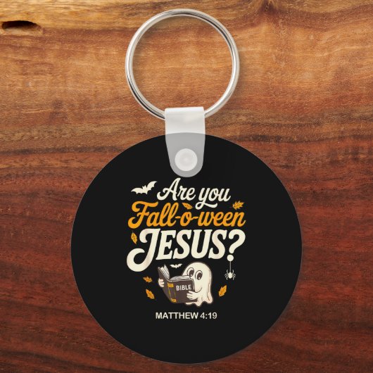 Retro Fall Religious Bible Matthew Are You Fall-o- Sleutelhanger (Voorkant)