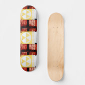 Retro Fallout Shelter Urban Grunge Skateboard (Recto)