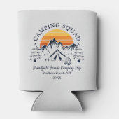 Retro Familie Camping Squad Matching Custom Blikjeskoeler (Achterkant)