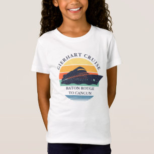 Retro Familie Cruise Matching Vakantie Aangepast T-shirt