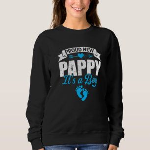 Retro Familie Trots Nieuw Pappy Het is een jongen Trui