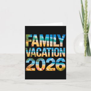 Retro familie vakantie 2026 neef reis surf strand kaart
