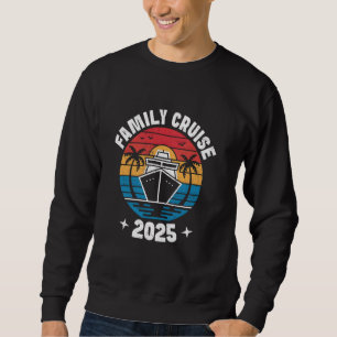 Retro Familiecruise 2025 Vakantie Matching Trui
