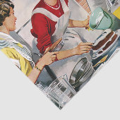 Retro Family Kitchen Tissuepapier (Detail)