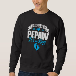 Retro Family Proud New Pepaw Het is een man die ge Trui