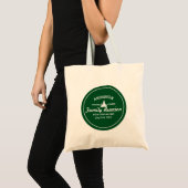 Retro Family Reunion of Trip | Rustische pinebomen Tote Bag (Voorkant (product))