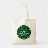 Retro Family Reunion of Trip | Rustische pinebomen Tote Bag (Voorkant)