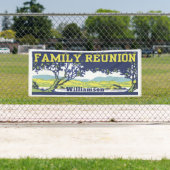  Retro Family Tree Reünie Bijeenkomst Spandoek (Insitu)