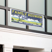  Retro Family Tree Reünie Bijeenkomst Spandoek (Buitenkant Gebouw)