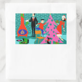 Retro Family Trimming Stickers Arbre de Noël (Sac)