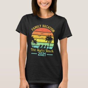 Retro Family Vacation 2021 Florida Fort My T-shirt