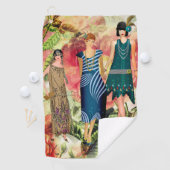 Retro Fashion Ladies Serviette de golf personnalis (En situation)
