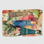 Retro Fashion Ladies Serviette de golf personnalis (Horizontal)