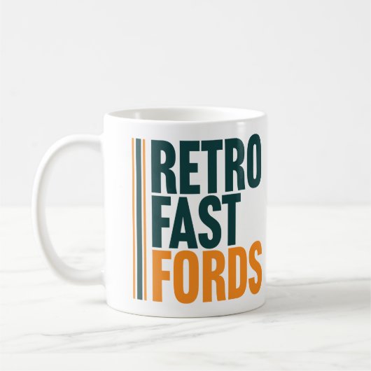 Retro Fast Fords Classic Mug (Gauche)